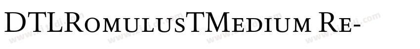 DTLRomulusTMedium Re字体转换